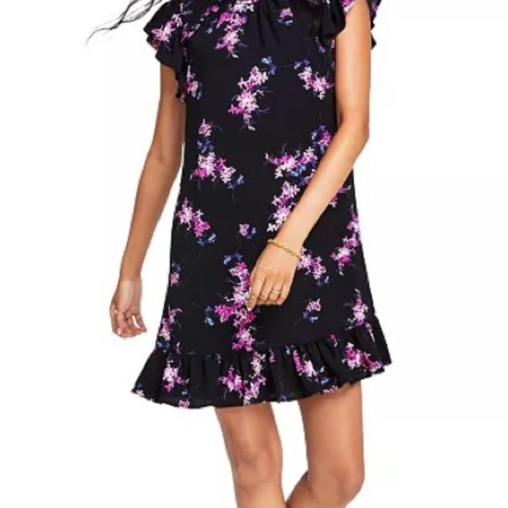 Floral Ruffle Hem Dress